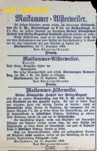 18.9.1888, Anzeiger Maikammer-Alsterweiler.